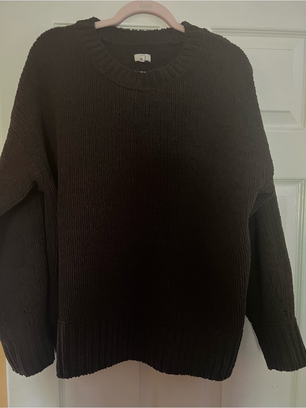 aerie women’s  Brown Crewneck Knit Sweater